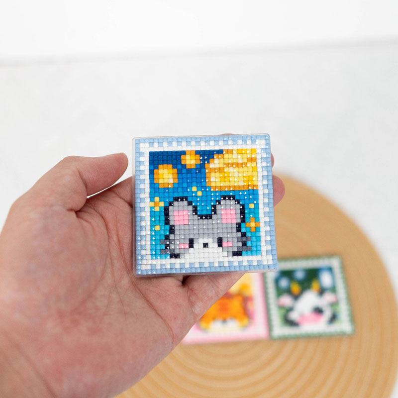 原创方钻钻石画十二生肖卡通贴钻画冰箱贴简单手工diy随意贴玩具,淘宝优惠券,粉丝福利购,淘宝优惠卷