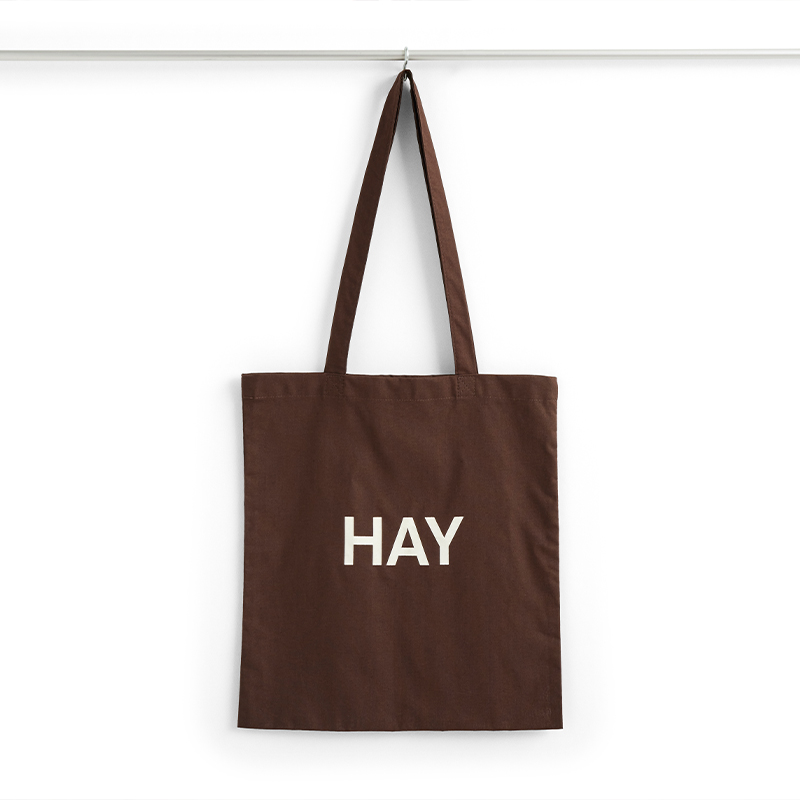 新品HAY Tote Bag 环保购物布艺购物袋字母Logo纯棉帆布袋 环保袋 - 图2