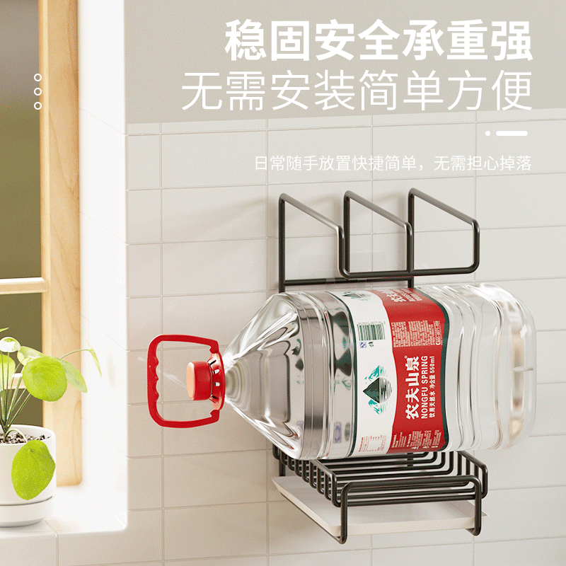 厨房抹布架沥水架免打孔台面壁挂海绵毛巾厨房用品收纳架置物架子,淘宝优惠券,粉丝福利购,淘宝优惠卷