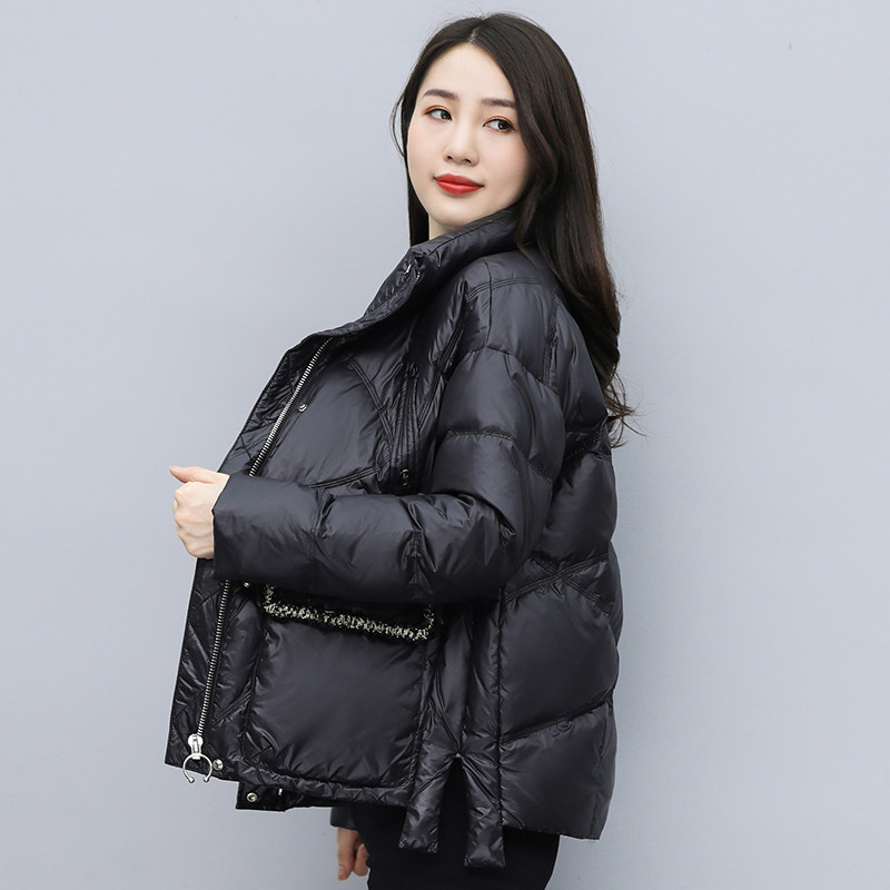 小香风轻薄2020年冬季新款面包服 猫人女装羽绒服