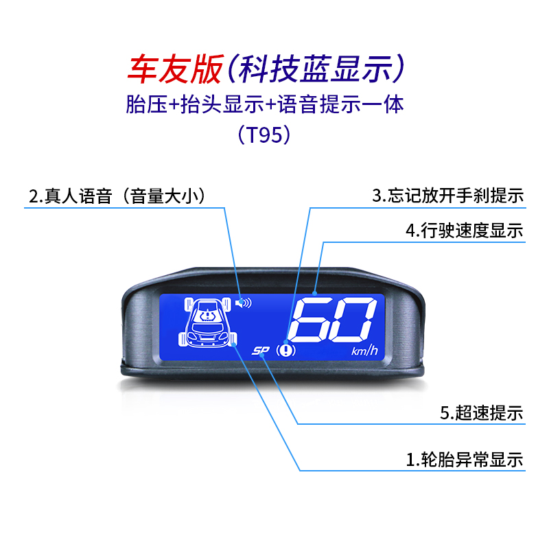 科来福 新威驰致炫致享改装专用 车友版OBD轮胎胎压监测显示器 FS - 图2