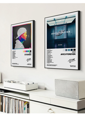 Avicii艾维奇专辑封面贴画纸照片墙电音海报工作室舞曲装饰挂画