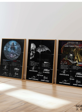 Avenged Sevenfold乐队专辑封面海报重金属摇滚乐墙面艺术装饰画