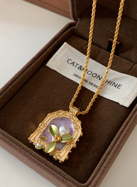 DSTYLE欧美设计感莫奈珍珠项链女