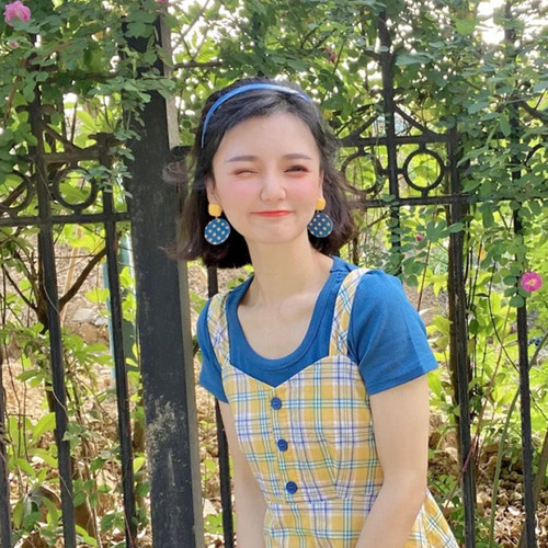 法式港风复古俏皮少女vintage百搭甜美撞色时尚黄色波点耳环耳夹 - 图3
