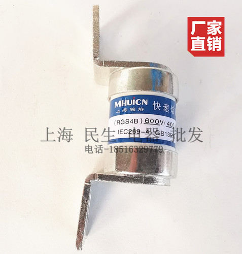 上海茗东RGS4B快速熔断器RGS4A配电箱保险丝63A200A315A银点RGS7 - 图3