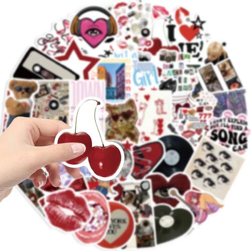 50pcs Downtown Girls Aesthetic Y2K Graffiti Stickers DIY Pho - 图0