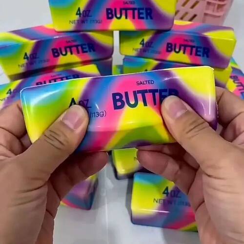 Colorful Squishy Butter Stick Soft Slow Rebound Squeeze Toy - 图2