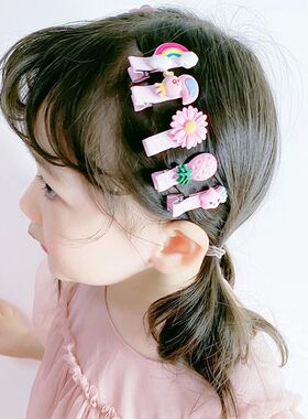 30Pcs Set Baby Hair Clips Cartoon Bows Flower Girls Hairp Sw