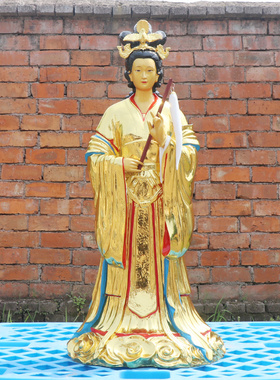 华音殿树脂玻璃钢佛像泰山奶奶像
