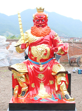 华音殿树脂玻璃钢佛像王灵官