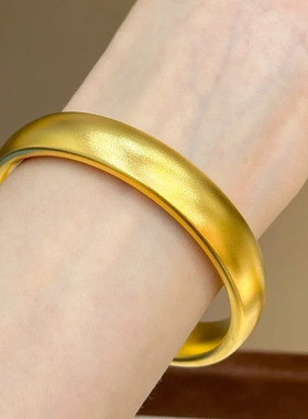 金店同款古法沙金精工传承手镯