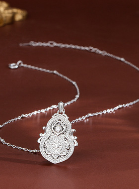 s925纯银黄金古法福禄葫芦吊坠