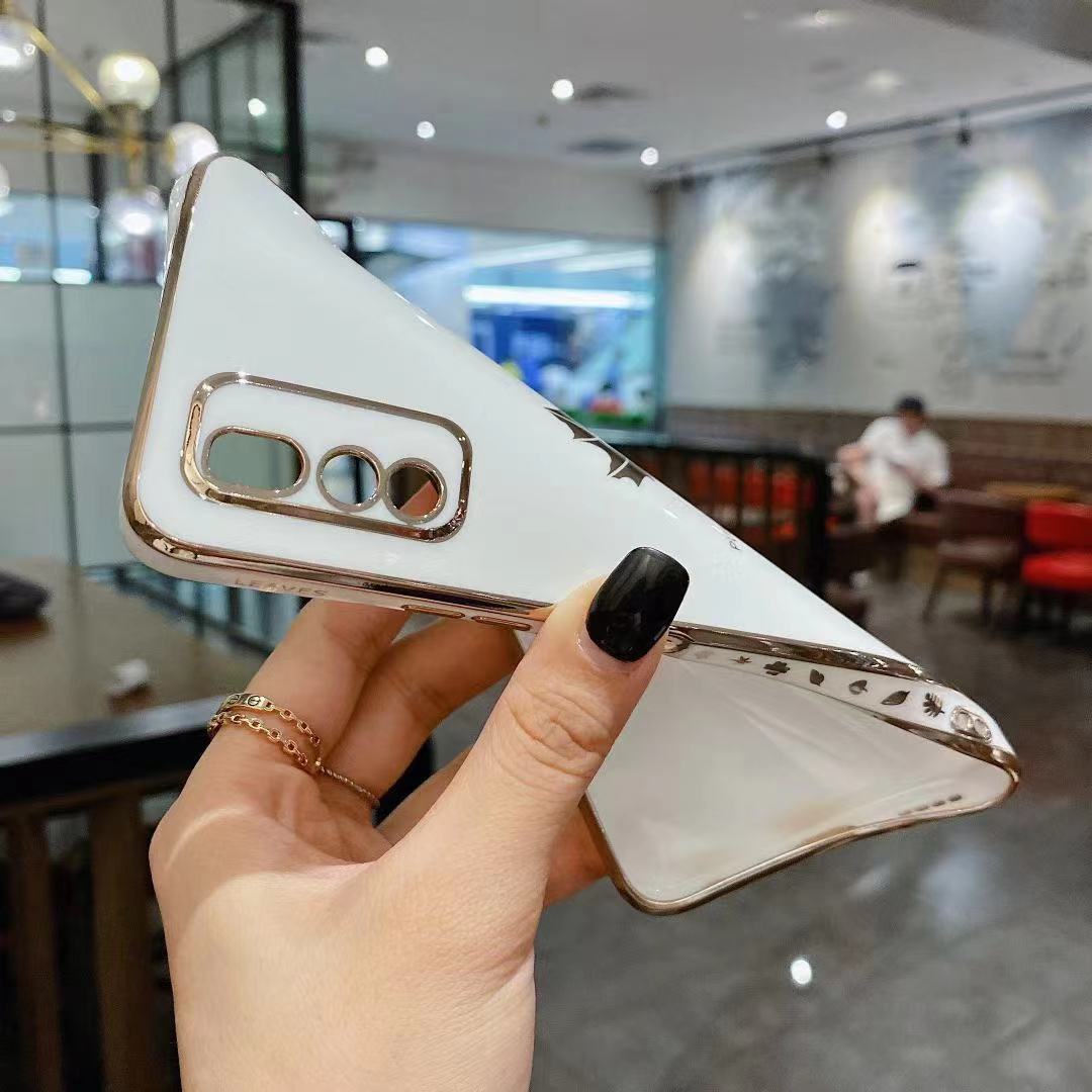 适用于华为畅享10 60S 70枫叶精孔直边电镀全包手机壳荣耀Magic5/6PRO PLAY7/8T麦芒11软壳纯色TPU男女保护套