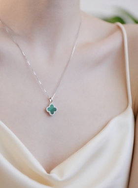 999纯银高级感显白四叶草项链女