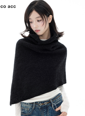 Lacoco慵懒风羊毛针织衫上衣女
