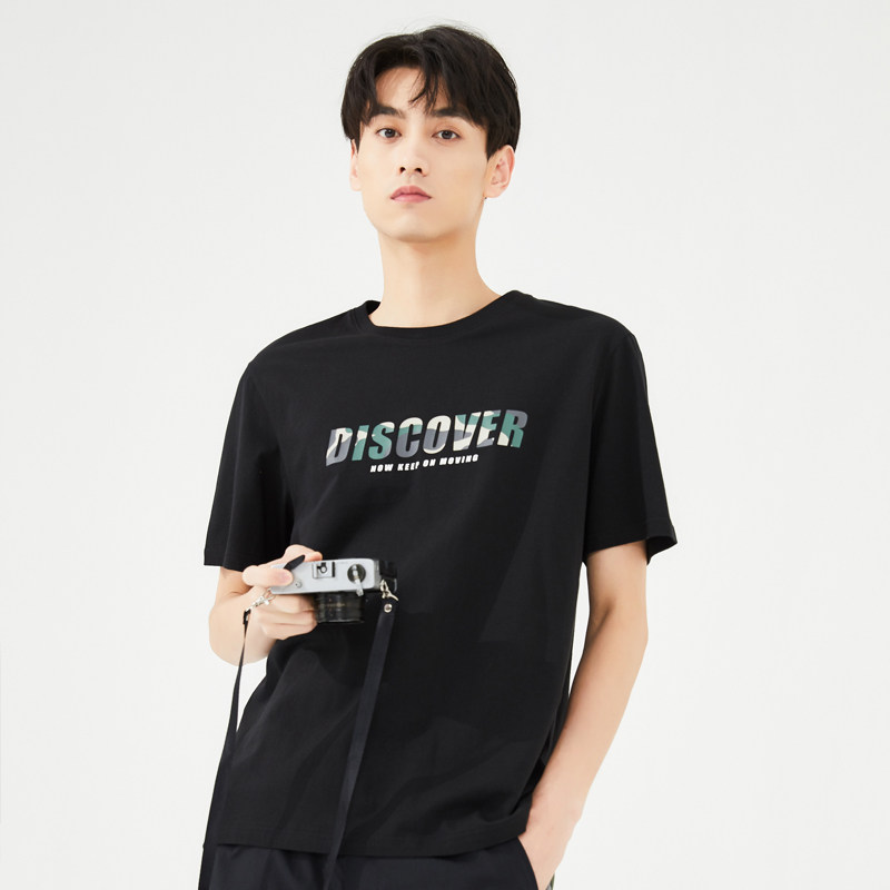 美特斯邦威男装2020夏季新款t恤 美特斯邦威四禧T恤