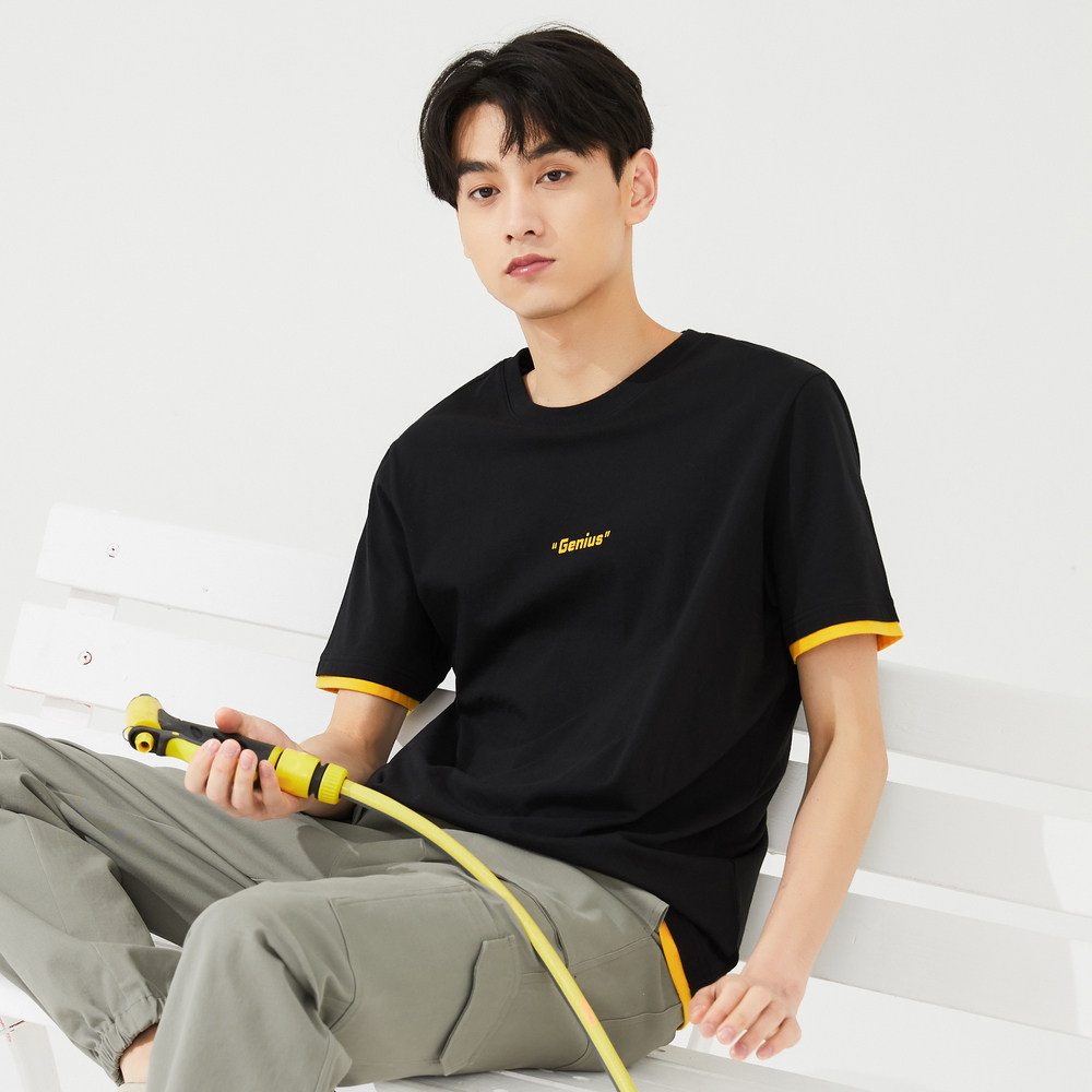 美特斯邦威短袖2020夏新款百搭t恤 美特斯邦威四禧T恤