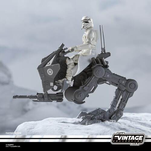 【新品现货】星球大战复古系列 帝国残余AT-RT与驾驶员 3.75可动 - 图0