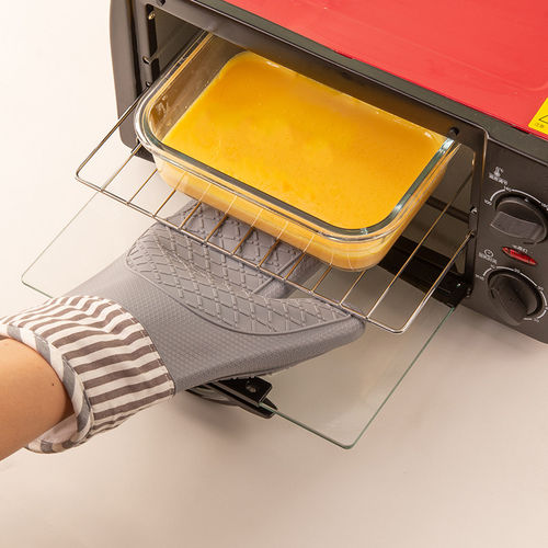 防烫手套加厚隔热防滑耐高温厨房家用硅胶手套烘培烤箱微波炉专用 - 图2