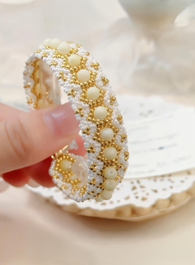 公主风巴洛克手链黄油贝珠女小众设计高级感轻奢精致闺蜜礼物手链