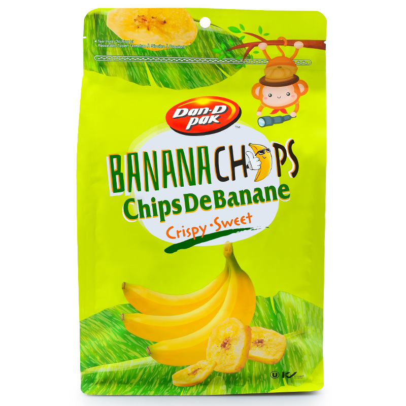 越南进口Dan.D pak丹帝香蕉片500g袋装干果办公室儿童小零食120g - 图3