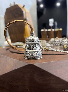 狮王铃铛白铜狮子王魔铃挂件铜铃原创复古吊坠挂饰项链钥匙扣