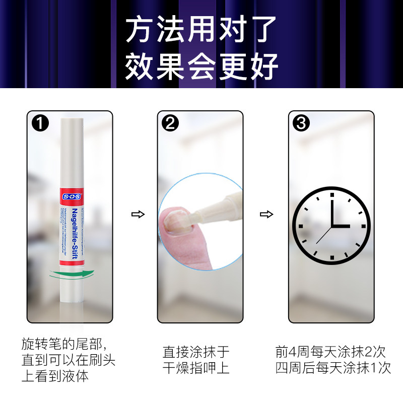 德国进口sos去灰指甲软甲美甲液 SOS海外国际皮肤科药品