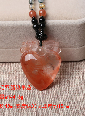 葫芦貔貅母亲节礼物水晶项链吊坠