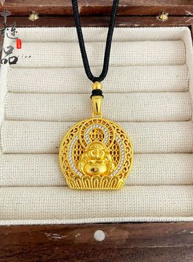 周古法生大福金店同款高保色沙金