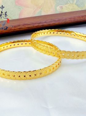 周古法生大福金店同款沙金精工