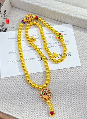 久不掉色金店同款原创古法沙金