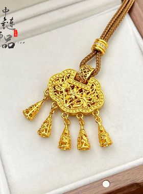 久不掉色金店同款新款古法沙金