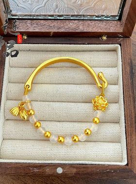 周古法生大福金店同款高保色沙金