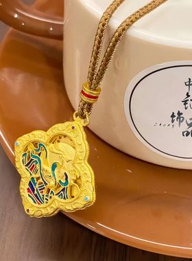 久不掉色金店同款古法沙金珐琅彩