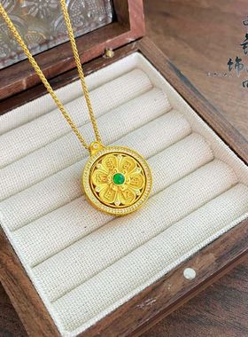 周古法镀金生大福金店同款沙金