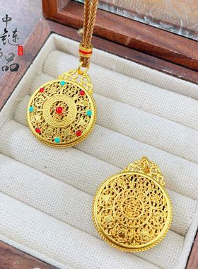 古法镀金久不掉色金店同款沙金