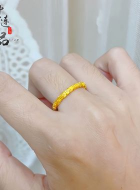 古法凤祥某书爆款沙金紫荆花