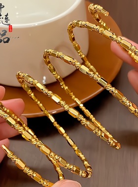 直播同款精品爆闪蹦迪珠多边形五圈手环女 高保色cnc工艺蹦迪