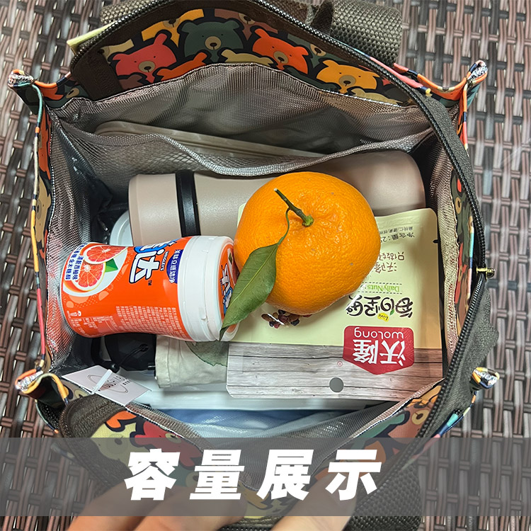 卡通大号防水加厚铝箔保温饭盒袋大容量上班手提带饭包便当袋学生