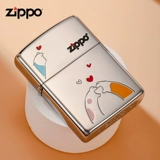 Играя более легкое Zippo Официальное официальное флагманское подлинное магазин мужской зеркальный наполнитель наполнителя, чем сердце