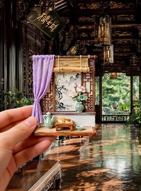 一帘幽梦树脂浮雕磁吸冰箱贴创意古风家居装饰品小礼品伴手礼