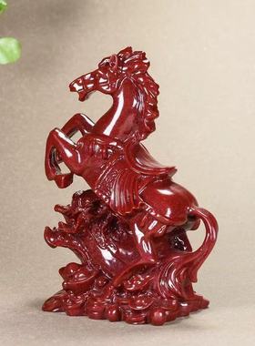 朱砂马上发财桌面摆件客厅旺宅最新款客厅摆件装饰品风水玄关摆件