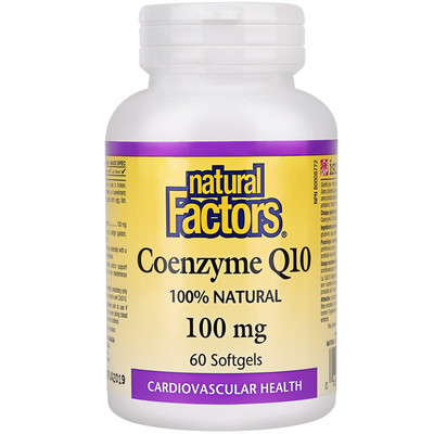 Naturalfactors天然辅酶q10软胶囊100mg保护心脏心血管辅酶素q10