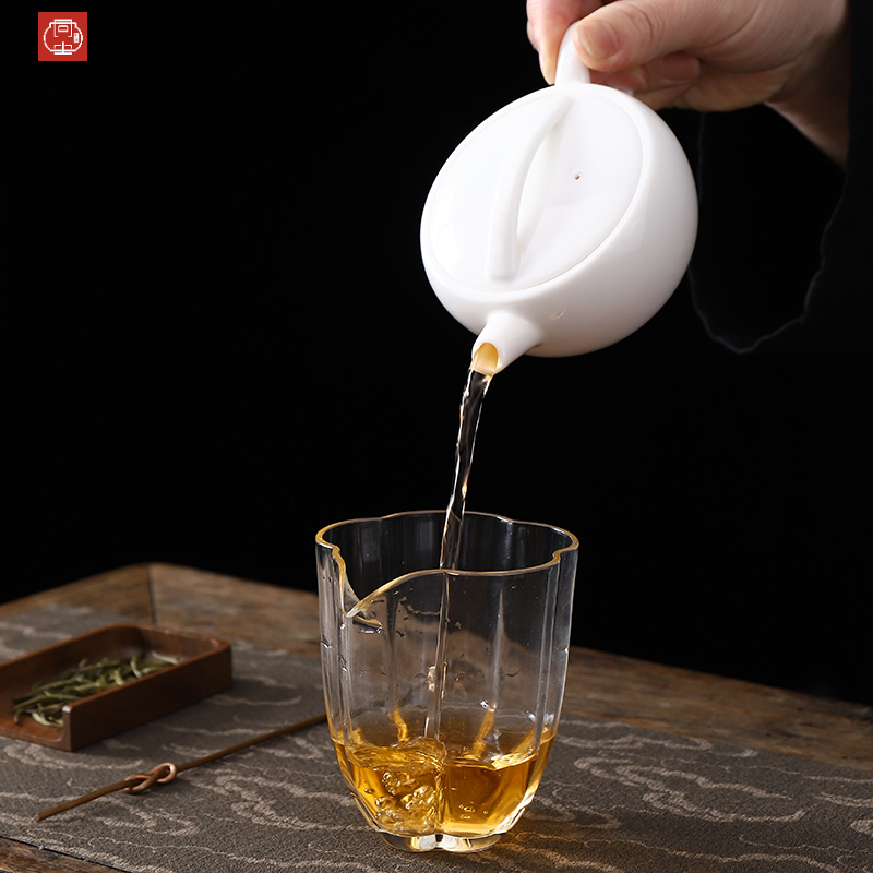 羊脂玉德化白瓷汉瓦壶陶瓷凤鸣壶手工网红豪华轻奢功夫泡茶壶单壶 - 图3