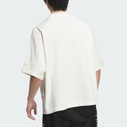 Adidas/阿迪达斯正品新款男女训练透气简约宽松运动短袖JI6643 - 图1