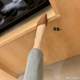 Базовые туфли на высоком каблуке с низким вырезом с заостренным носом, французский стиль, яркий броский стиль