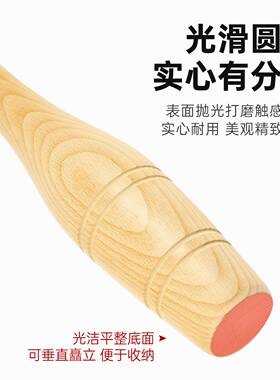 实木印第安按摩锤棒铃放松肩颈