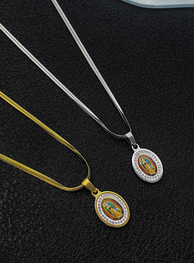 男士高级感潮流人像项链男潮