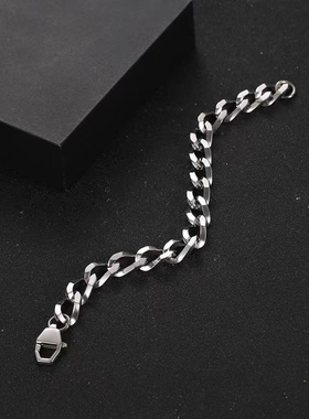 嘻哈情侣钛钢街头手链